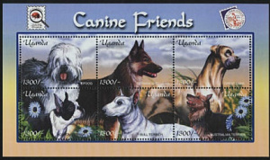 Уганда, 2001, Собаки, лист